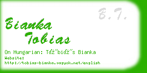 bianka tobias business card